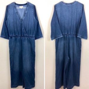 Anthropologie Cloth & Stone Chambray Jumpsuit